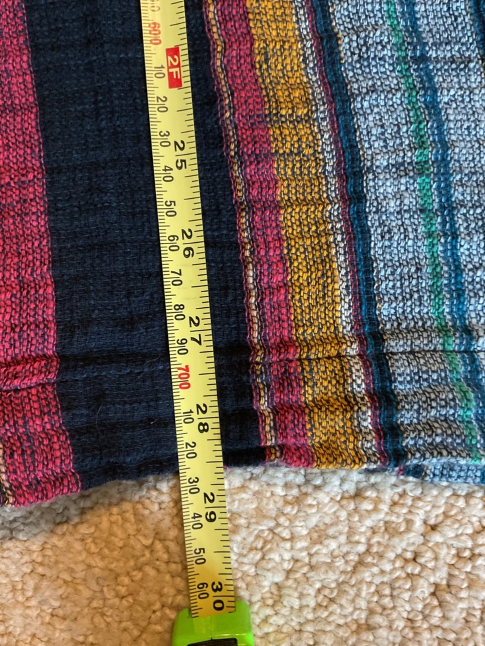 BDG Men’s Striped Camp Collar. Multi Color Button up Shirt Size M - Picture 6 of 6